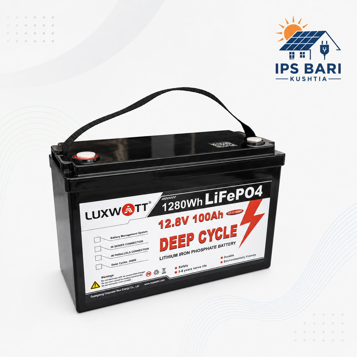 Luxwatt 12.8V 100Ah LiFePO₄ Lithium Battery LFF-12100YW Price in Bangladesh