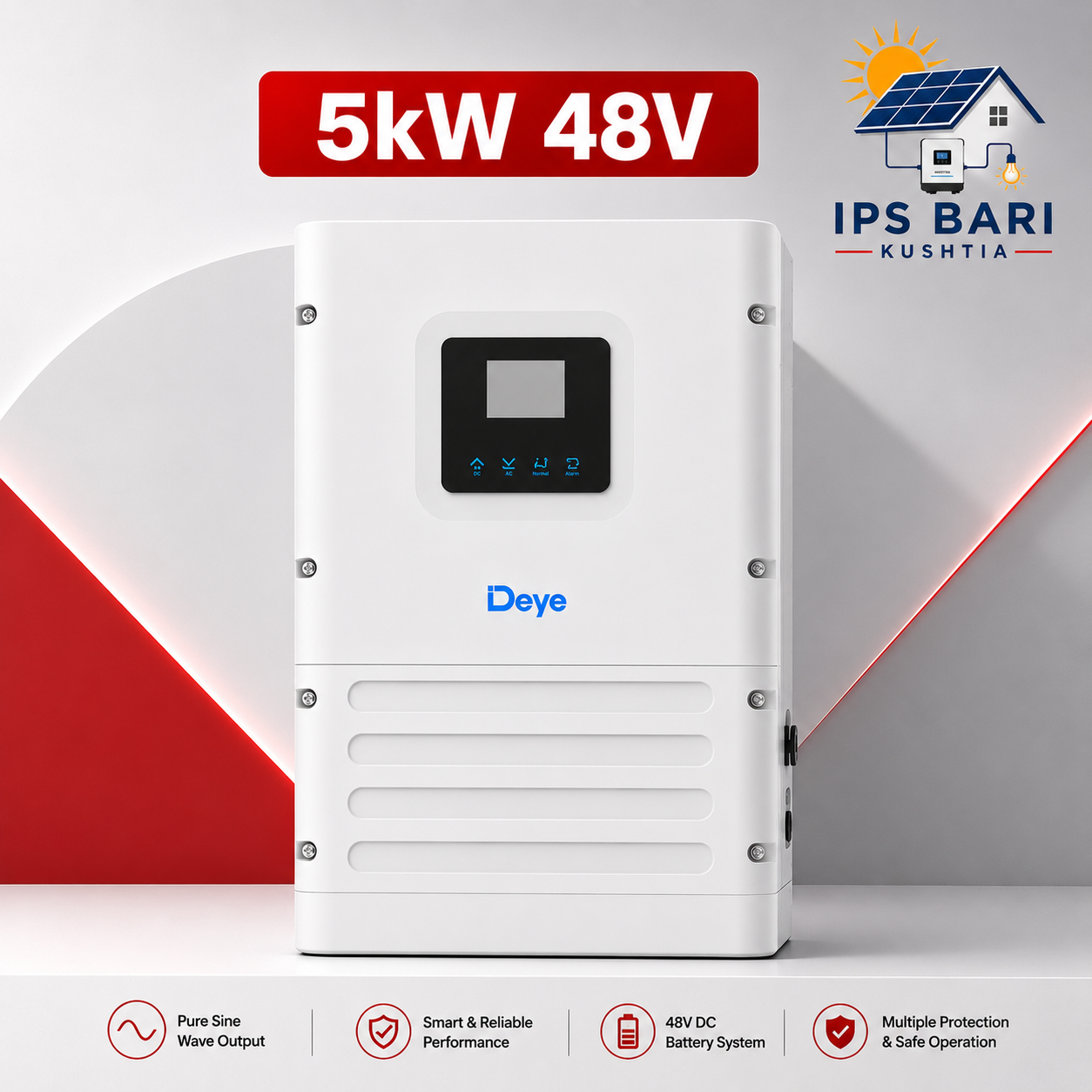 Deye SUN-5K-OG01LP1-EU-AM2 5kW 48V Off-Grid Hybrid Solar Inverter Price in Bangladesh