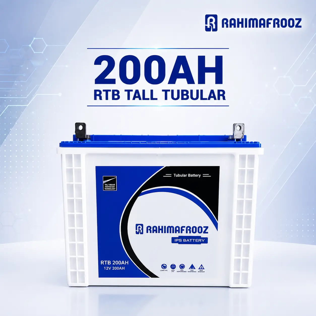 Rahimafrooz RTB 200 12V 200Ah Tall Tubular Battery Price in Bangladesh