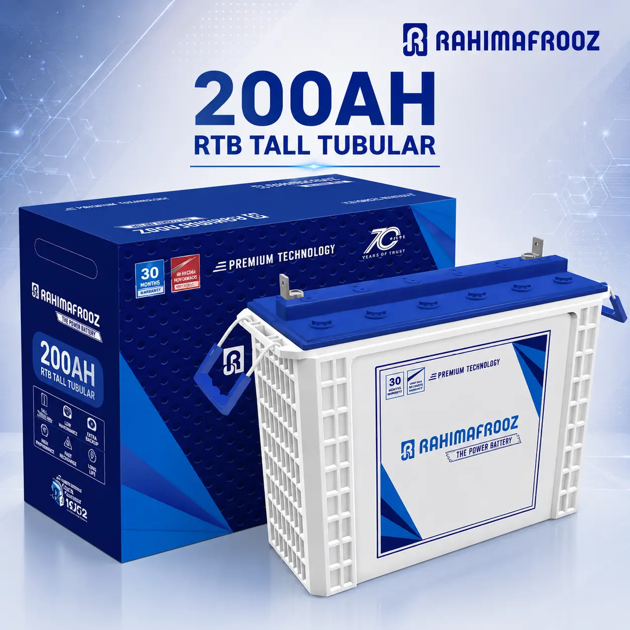 Rahimafrooz TFB 200 12V 200Ah Tall Flooded Battery Price in Bangladesh