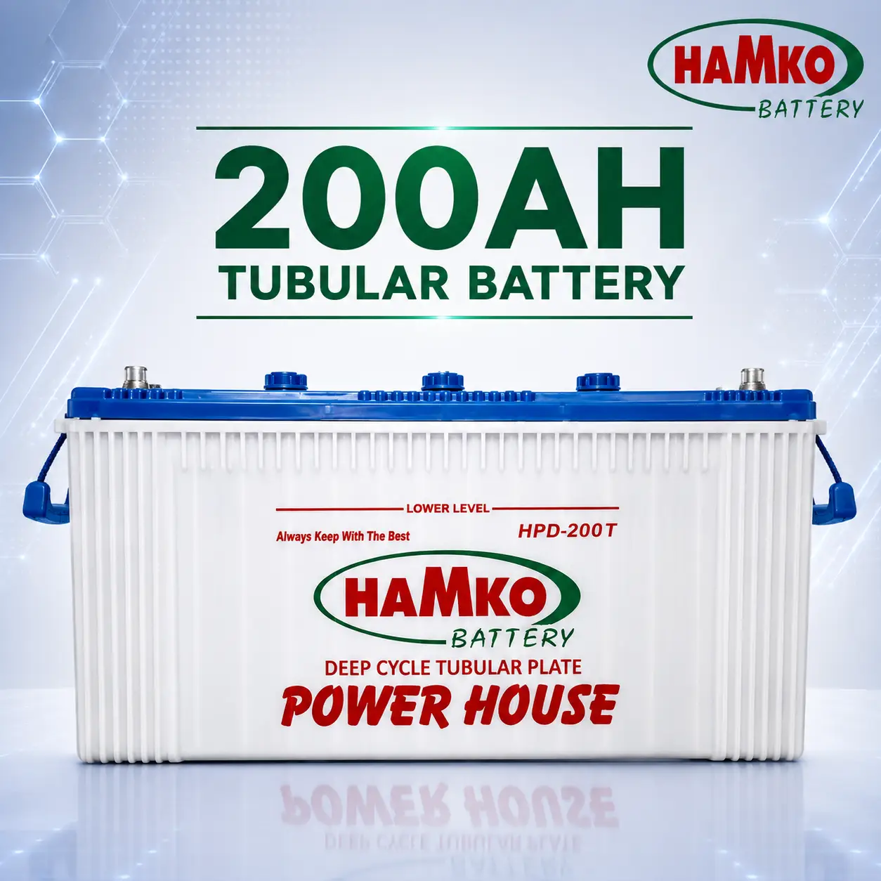 Hamko HPD-200T 12V 200Ah Tubular IPS Battery Price in Bangladesh