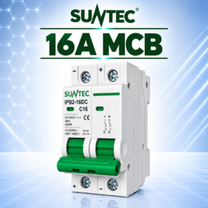 Suntec 16A DC MCB 2 Pole 1000V DC Solar Circuit Breaker Price in Bangladesh