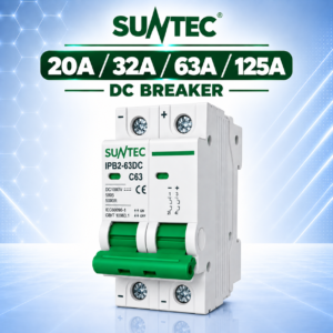 Suntec [20A/32A/63A/125A] DC MCB 2 Pole 1000V DC Solar Circuit Breaker Price in Bangladesh